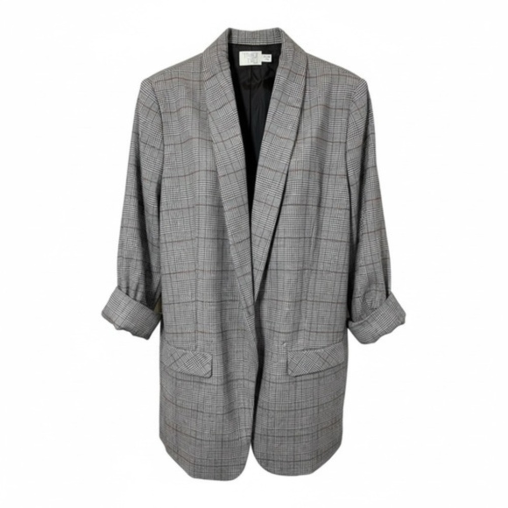 Time and Tru Plaid Blazer | Fully Lined | Size M (8–10)